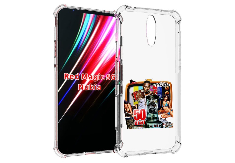 

Чехол MyPads 50 Cent - Retro 50 Cent Blends для ZTE Nubia Red Magic 1 5G, Прозрачный, Tocco