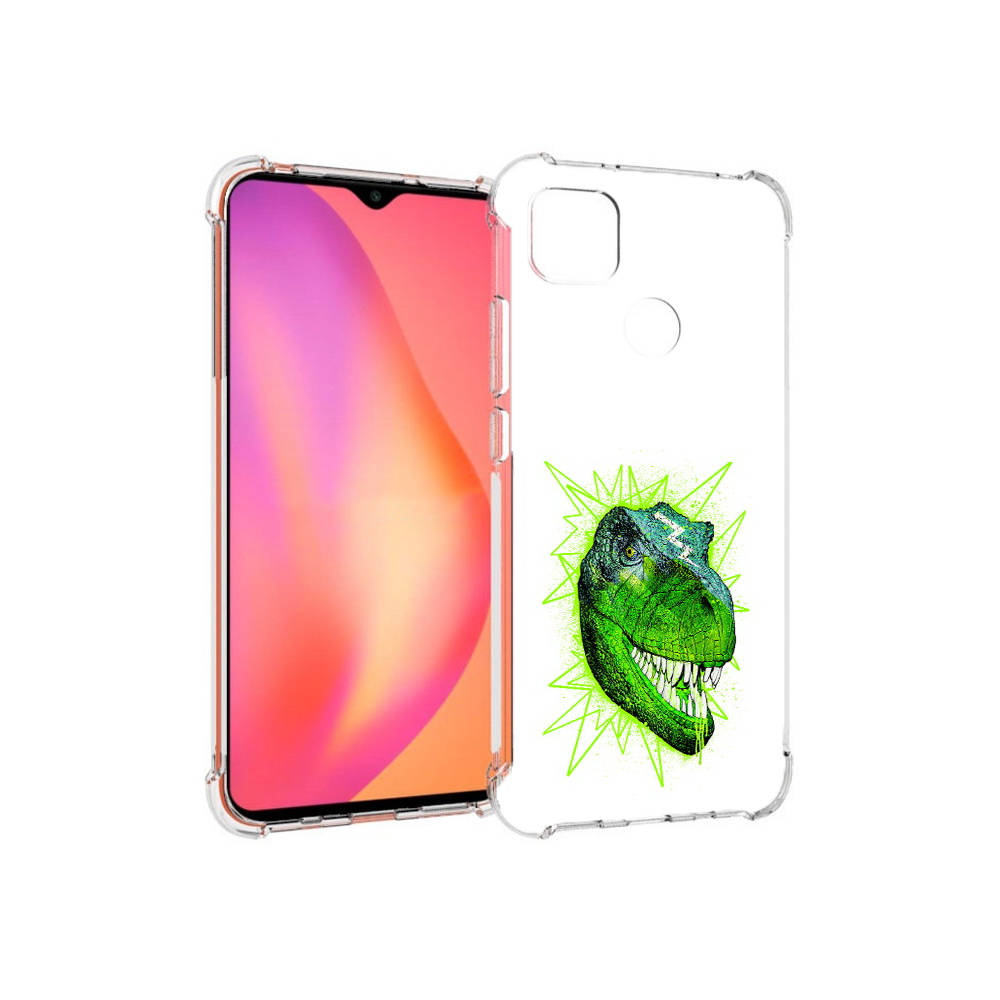 Чехол MyPads Tocco для Xiaomi Redmi 9C зеленый динозавр (PT152115.265.358)