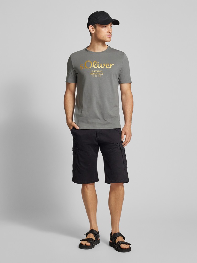 

Футболка мужская s.Oliver 2146609 серая XXL, Серый, 2146609