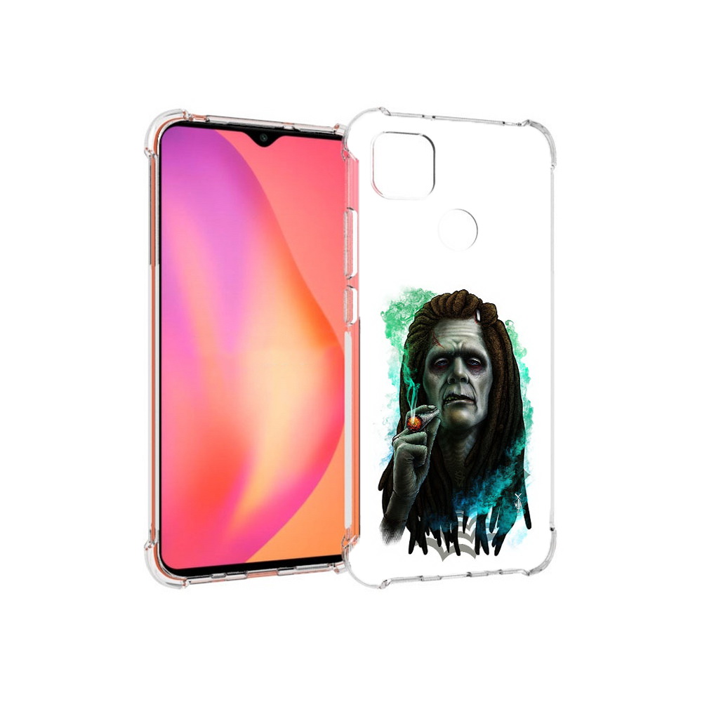 

Чехол MyPads Tocco для Xiaomi Redmi 9C зеленый мужчина с сигаретой (PT152115.265.360), Прозрачный, Tocco