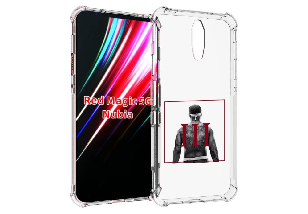 

Чехол MyPads 50 Cent - Straight Outta The Hood III для ZTE Nubia Red Magic 1 5G, Прозрачный, Tocco