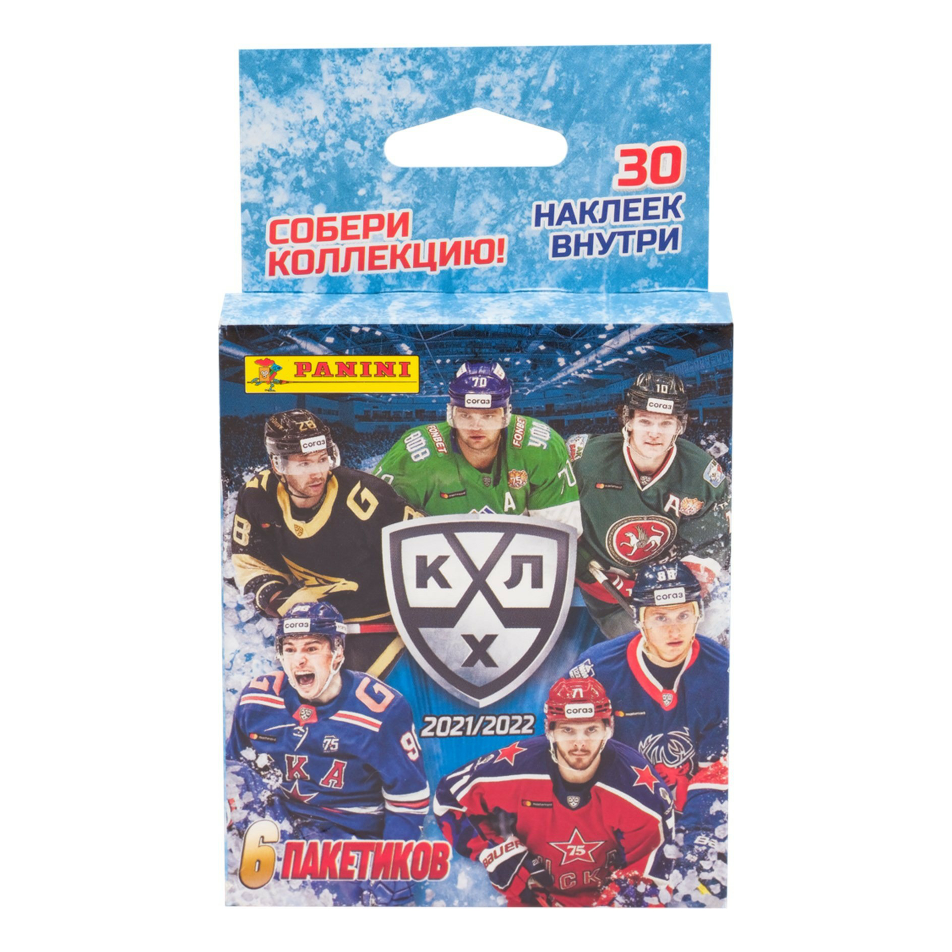 

Наклейки коллекционные Panini Хоккей КХЛ 2022 30 шт