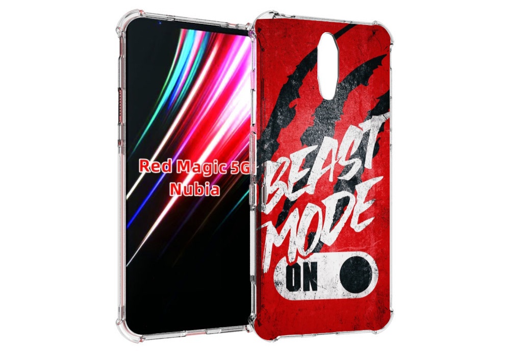 

Чехол MyPads BEAST inside You для ZTE Nubia Red Magic 1 5G, Прозрачный, Tocco