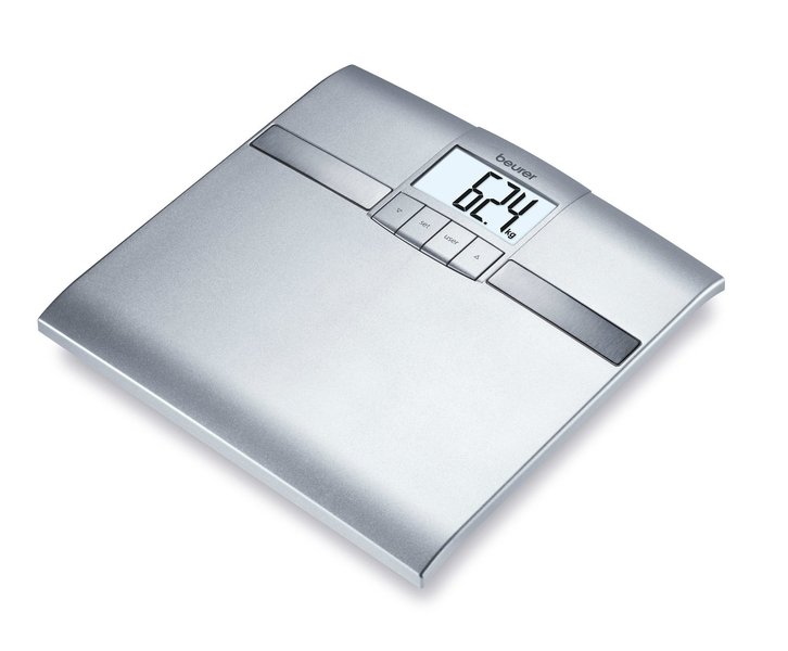 Весы напольные Beurer BF18silver серый измельчитель brayer br1401 кухонные весы серебристый серый