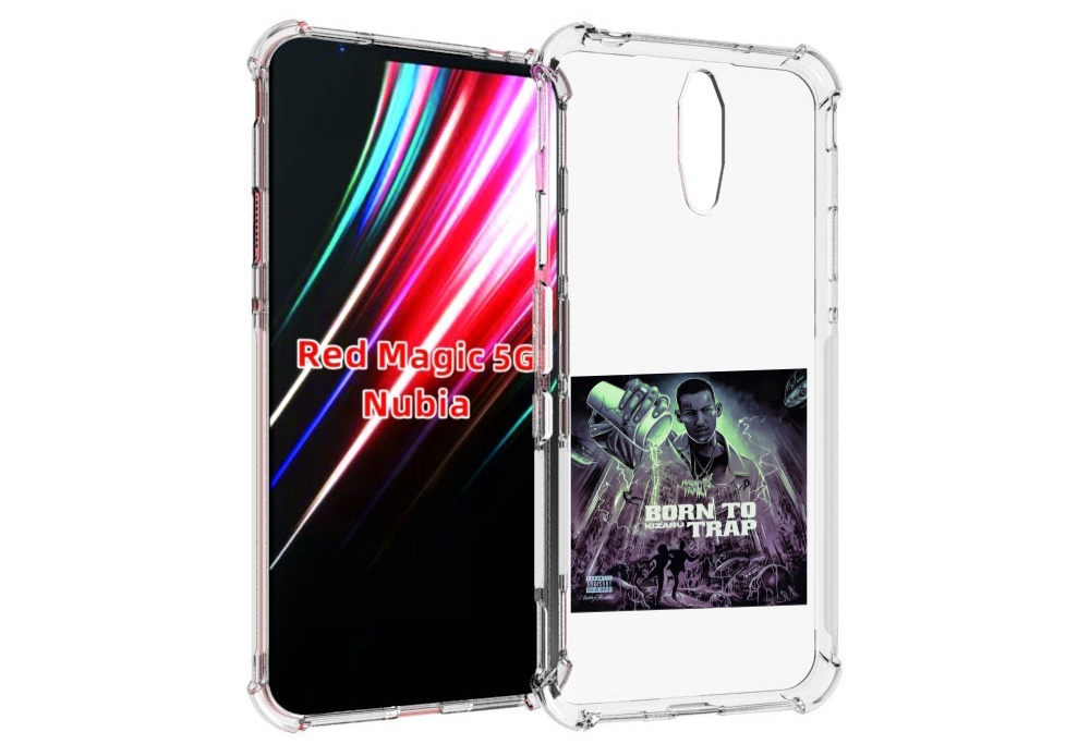 

Чехол MyPads Born to Trap Kizaru для ZTE Nubia Red Magic 1 5G, Прозрачный, Tocco