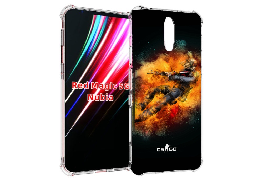 

Чехол MyPads CS-go-Контр-террорист мужской для ZTE Nubia Red Magic 1 5G, Прозрачный, Tocco