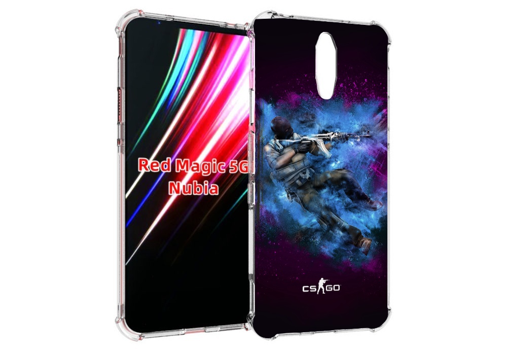 

Чехол MyPads CS-go-террорист для ZTE Nubia Red Magic 1 5G, Прозрачный, Tocco