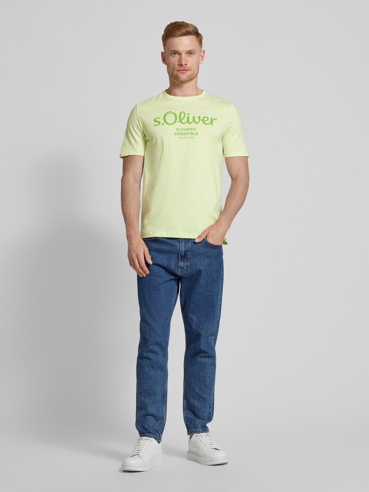 

Футболка мужская s.Oliver 2146609 зеленая L, Зеленый, 2146609