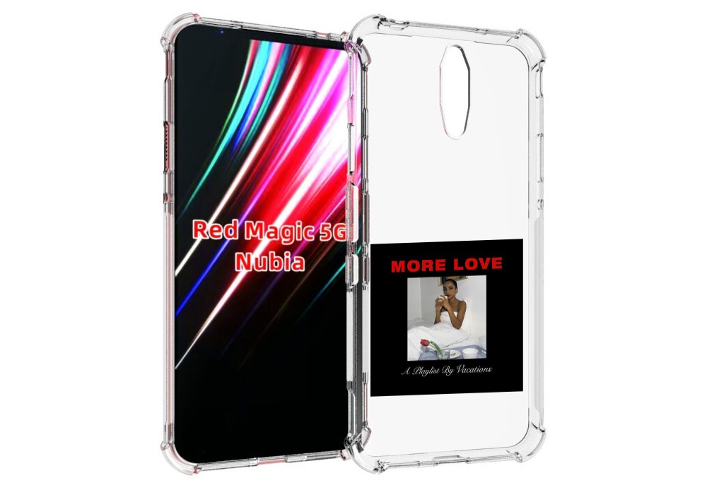 

Чехол MyPads Drake & Sade - More Love для ZTE Nubia Red Magic 1 5G, Прозрачный, Tocco