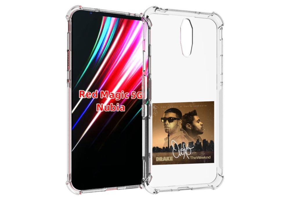 Чехол MyPads Drake & The Weeknd - OVOXO для ZTE Nubia Red Magic 1 5G