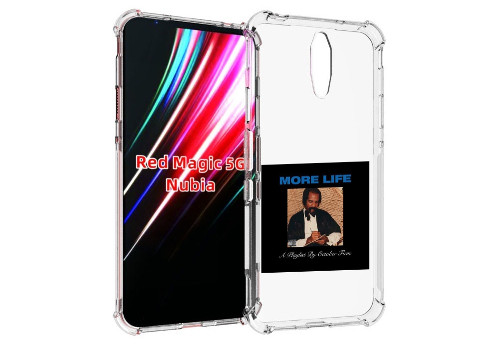 

Чехол MyPads Drake - More Life для ZTE Nubia Red Magic 1 5G, Прозрачный, Tocco