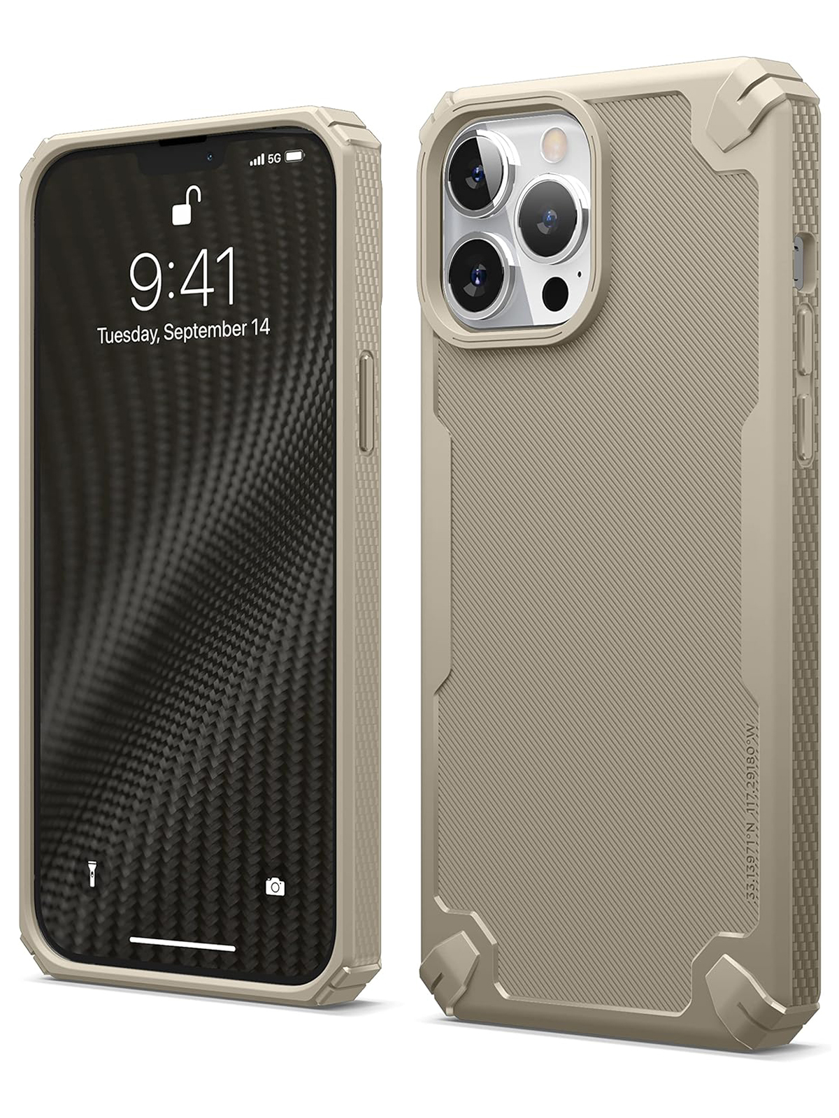 

Чехол Elago для iPhone 13 Pro Max ARMOR silicone Military Sand, Коричневый