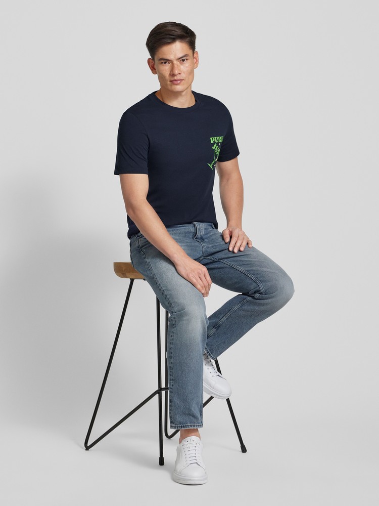 

Футболка мужская s.Oliver 2146577 синяя XL, Синий, 2146577