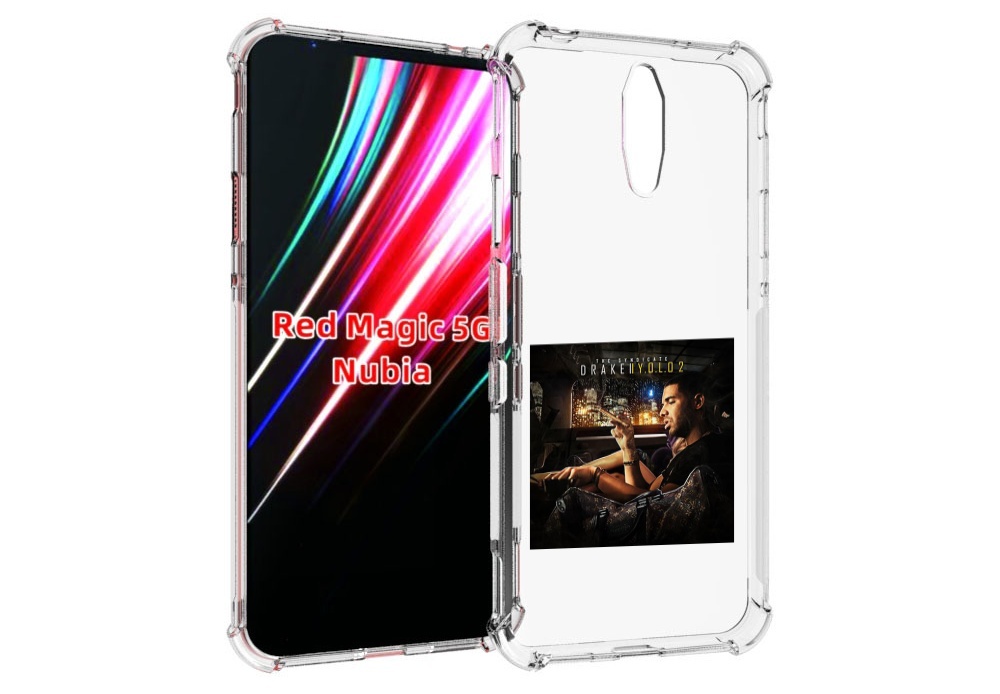 

Чехол MyPads Drake - You Only Live Once 2 для ZTE Nubia Red Magic 1 5G, Прозрачный, Tocco