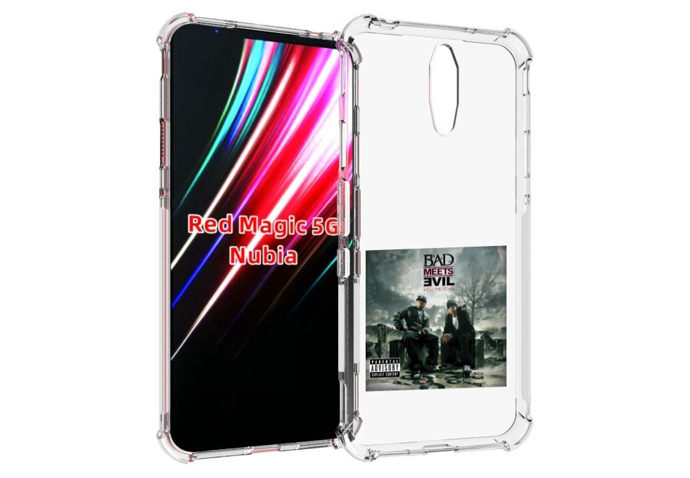 

Чехол MyPads Eminem BAD MEETS EVIL – HELL THE SEQUEL для ZTE Nubia Red Magic 1 5G, Прозрачный, Tocco