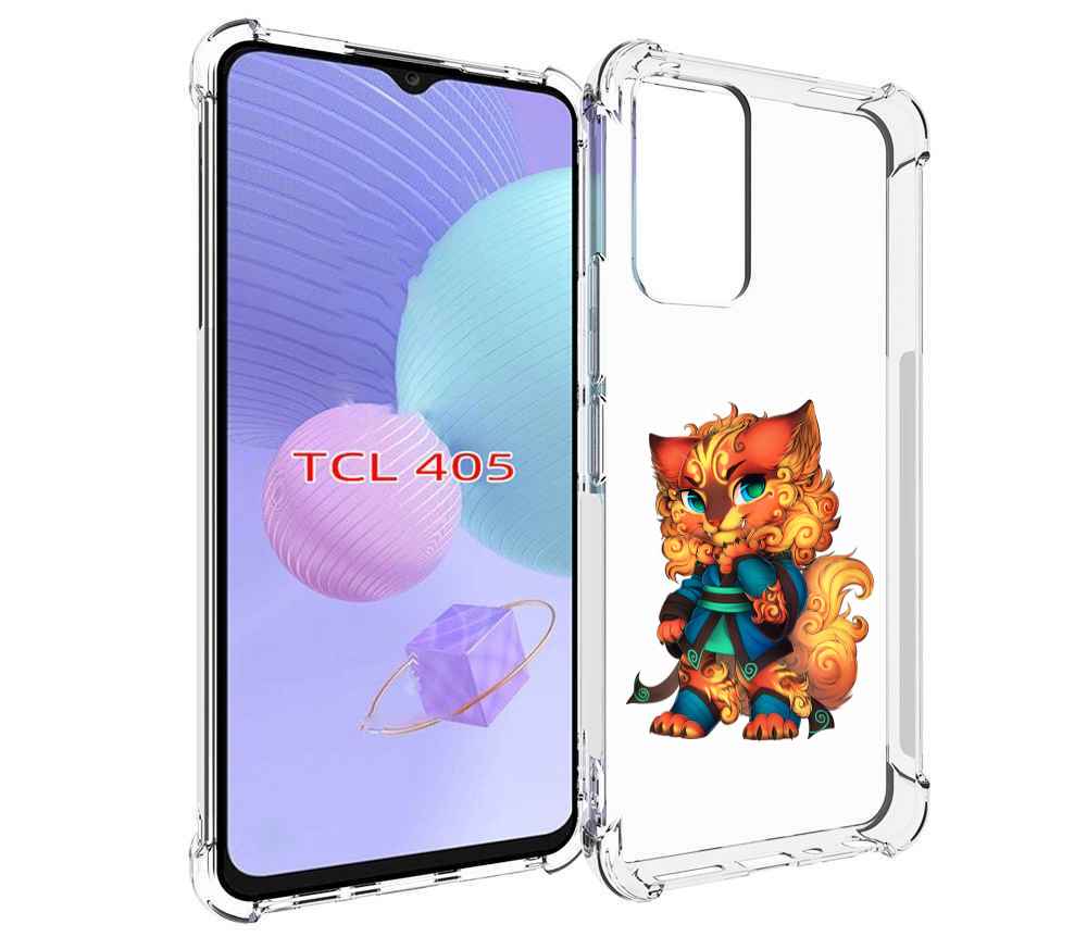 

Чехол MyPads золотой-кот для TCL 405, Tocco