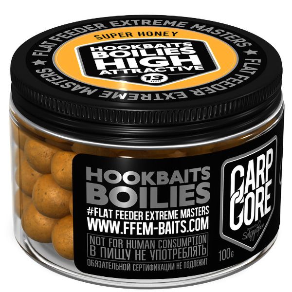 Бойлы насадочные FFEM Baits Hookbaits Boilies 13 мм Super Honey 100 гр