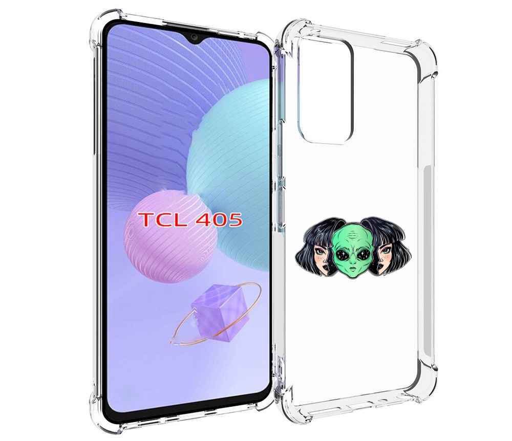 

Чехол MyPads инопланетянин в девочке женский для TCL 405, Tocco