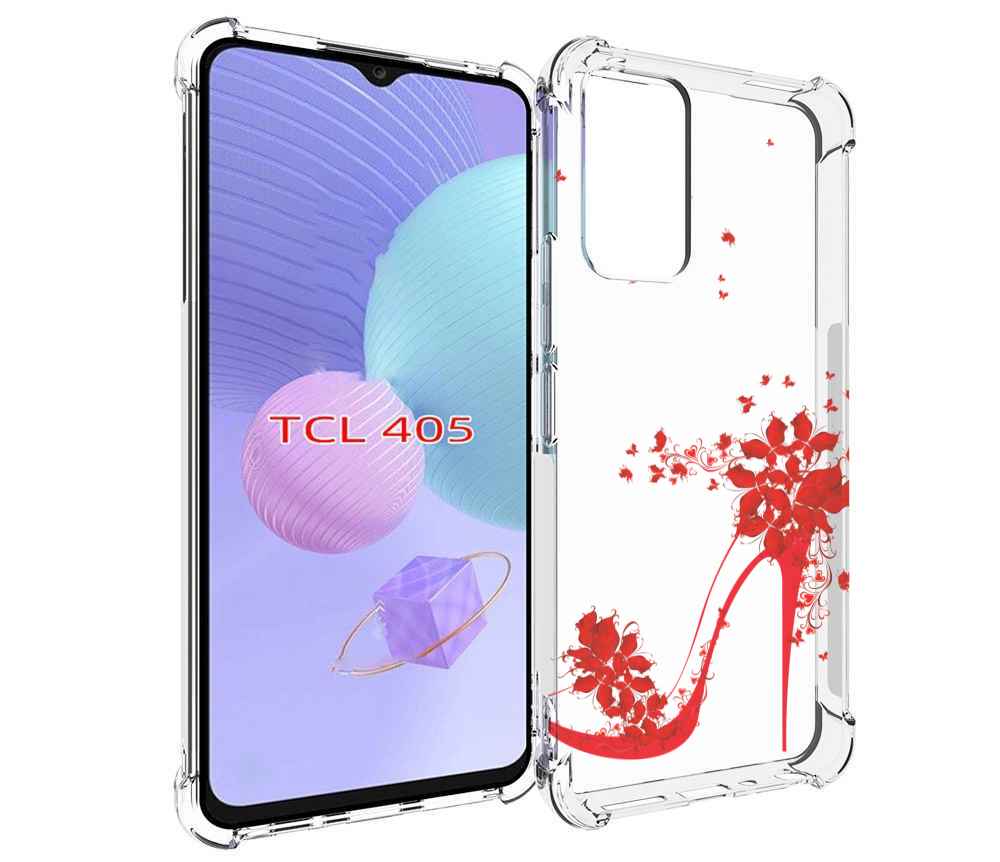 

Чехол MyPads каблук-в-цветах для TCL 405, Tocco