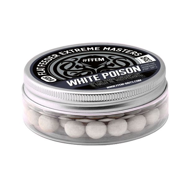 

Бойлы плавающие FFEM Baits Pop Up 10 мм White Poison 55 шт, Разноцветный, плавающие Pop Up