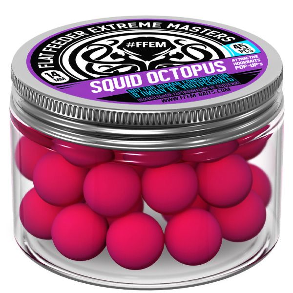 

Бойлы плавающие FFEM Baits Pop Up 14 мм Squid Octopus 45 шт, Разноцветный, плавающие Pop Up
