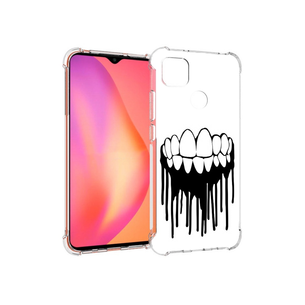 

Чехол MyPads Tocco для Xiaomi Redmi 9C зубы (PT152115.265.372), Прозрачный, Tocco