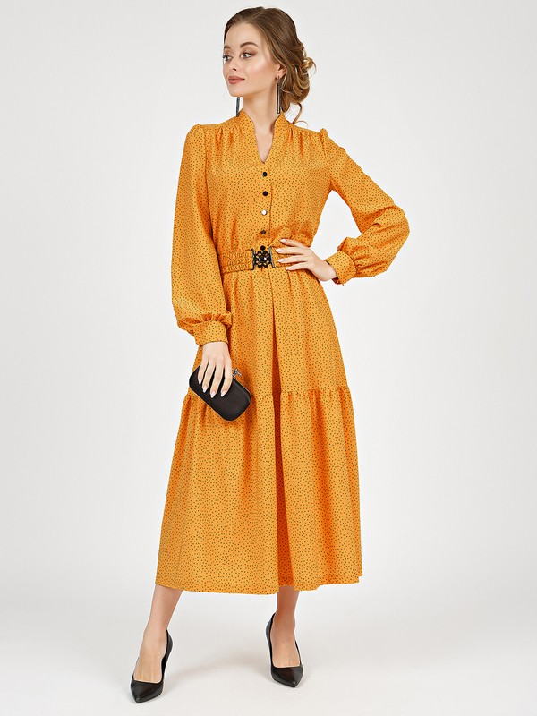 фото Платье женское marichuell mpl00137v(meril) желтое 44 ru