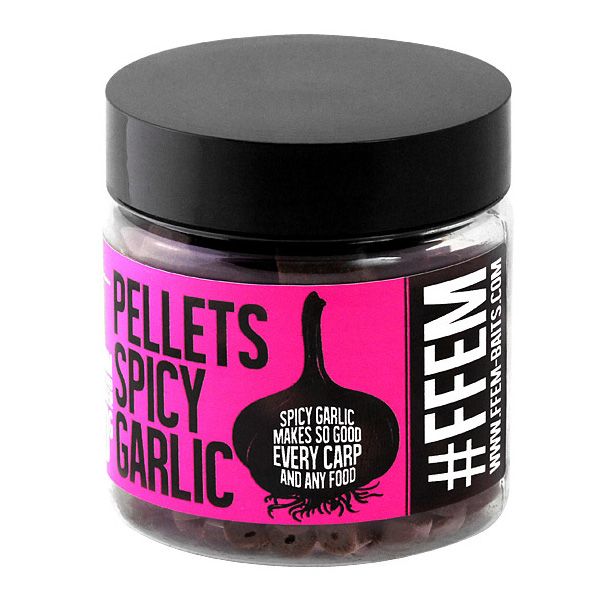 Пеллетс насадочный FFEM Baits Coppens Hookbaits Pellets 8 мм Spicy Garlic Halibut 100 гр