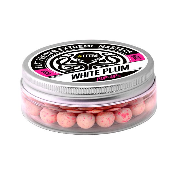 Бойлы плавающие FFEM Baits Pop Up 10 мм White Plum 55 шт