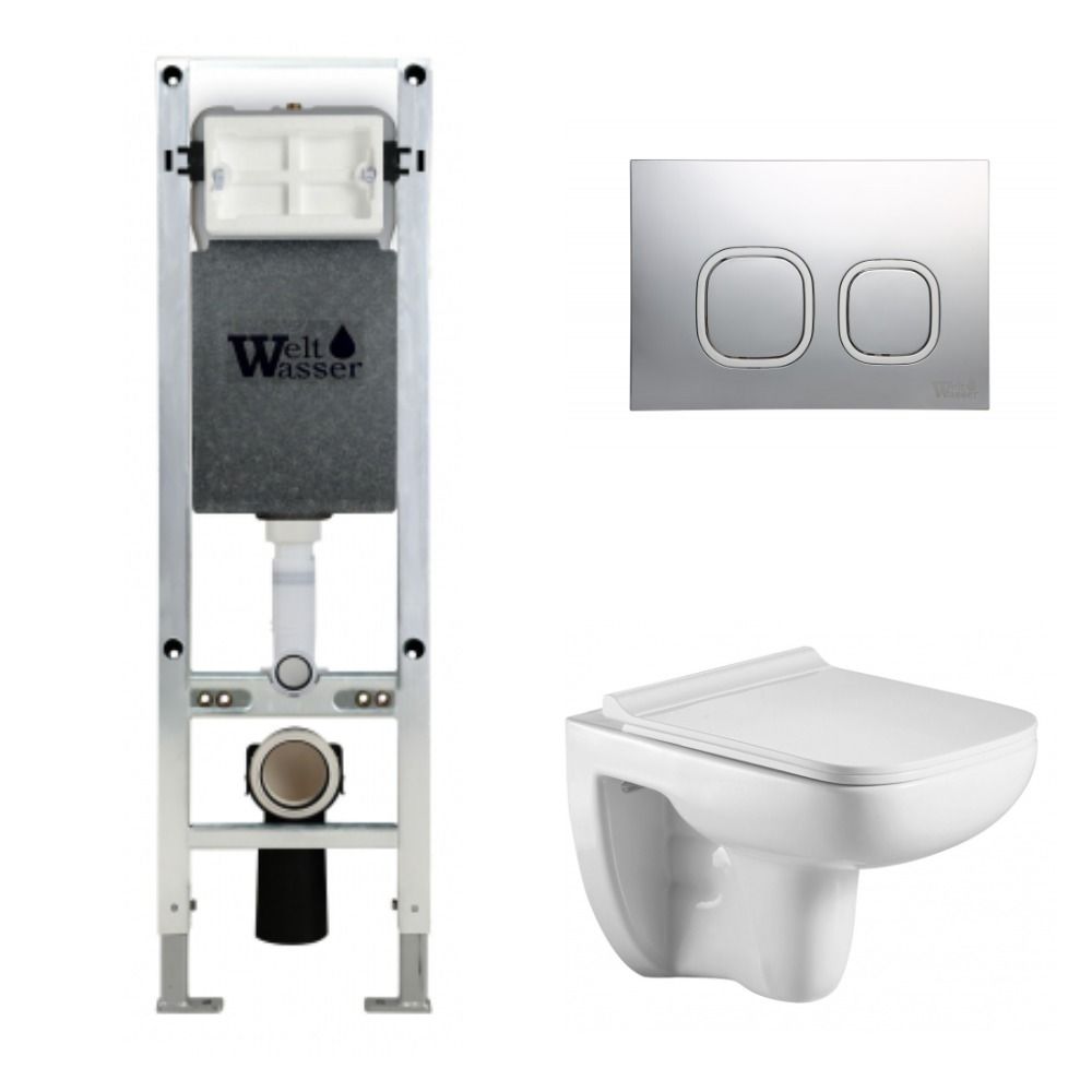 

Унитаз с инсталляцией WeltWasser AMBERG 350 ST + KEHLBACH 004 GL-WT + AMBERG RD-CR, AMBERG 350 ST + KEHLBACH 004 GL-WT + AMBERG RD-CR