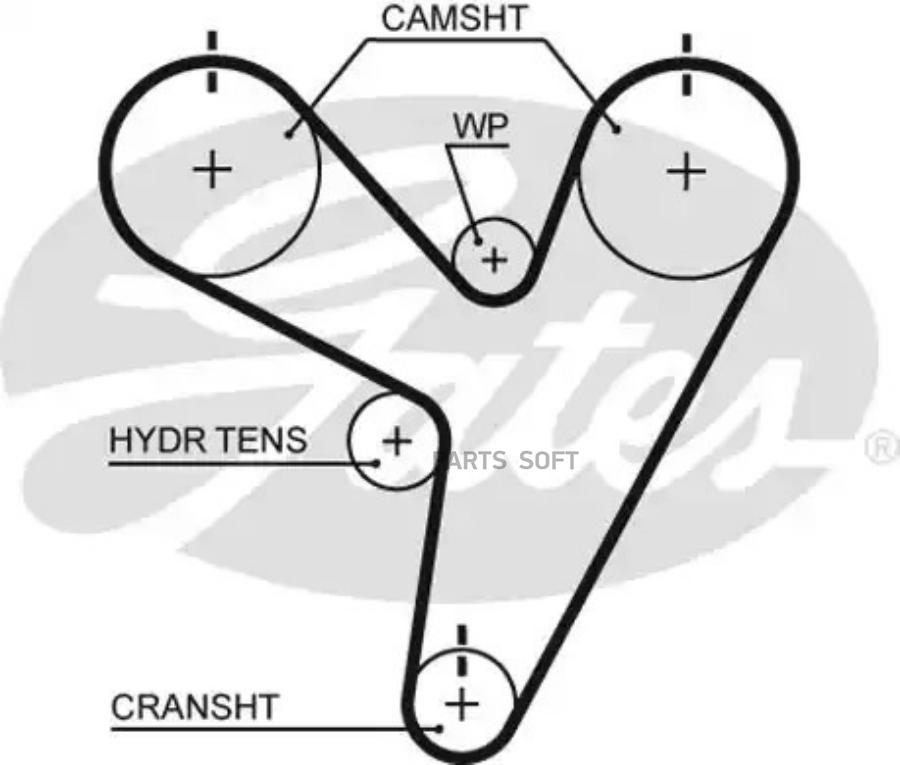 Ремень Грм Gates 5674xs Gates арт. 5674XS