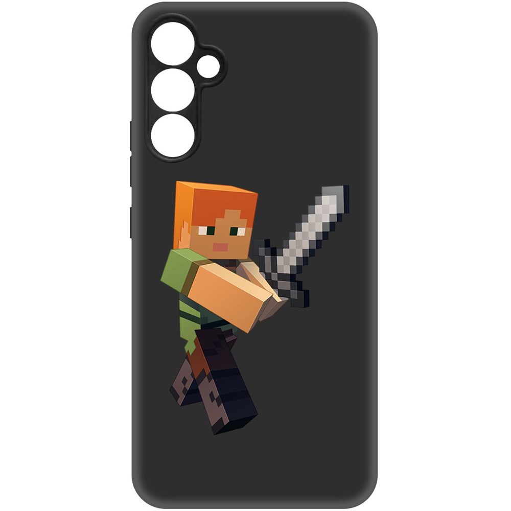 

Чехол-накладка Софт Minecraft-Алекс для Samsung Galaxy A34 5G (A346), Черный