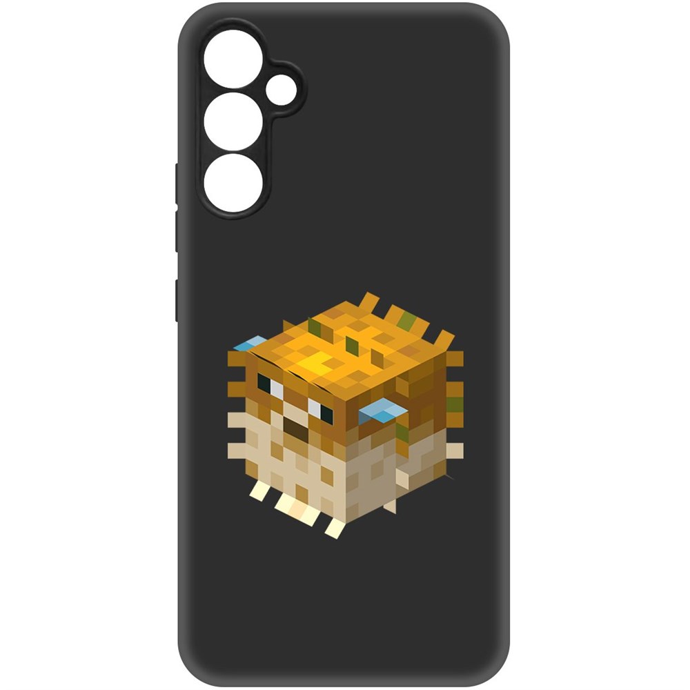 

Чехол-накладка Софт Minecraft-Иглобрюх для Samsung Galaxy A34 5G (A346), Черный