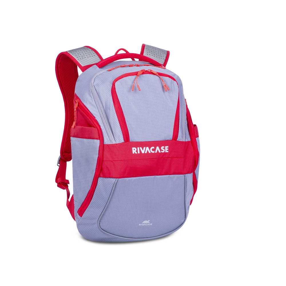 фото Рюкзак для ноутбука унисекс rivacase 5225 grey/red 15.6", 20л