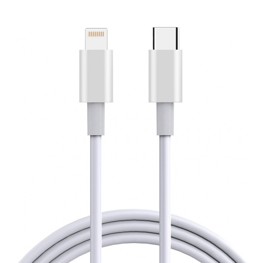 фото Кабель w.o.l.t. wltcabcl02wht (usb type-c - lightning, 1.8 метра, mfi, пвх, цвет белый)