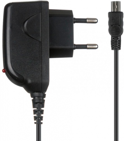фото Сетевое зарядное устройство w.o.l.t. 0,5а miniusb 0,7м (wtcu10) черный