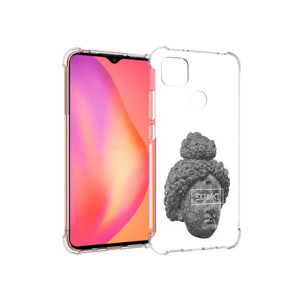 

Чехол MyPads Tocco для Xiaomi Redmi 9C каменное лицо девушки (PT152115.265.383), Прозрачный, Tocco