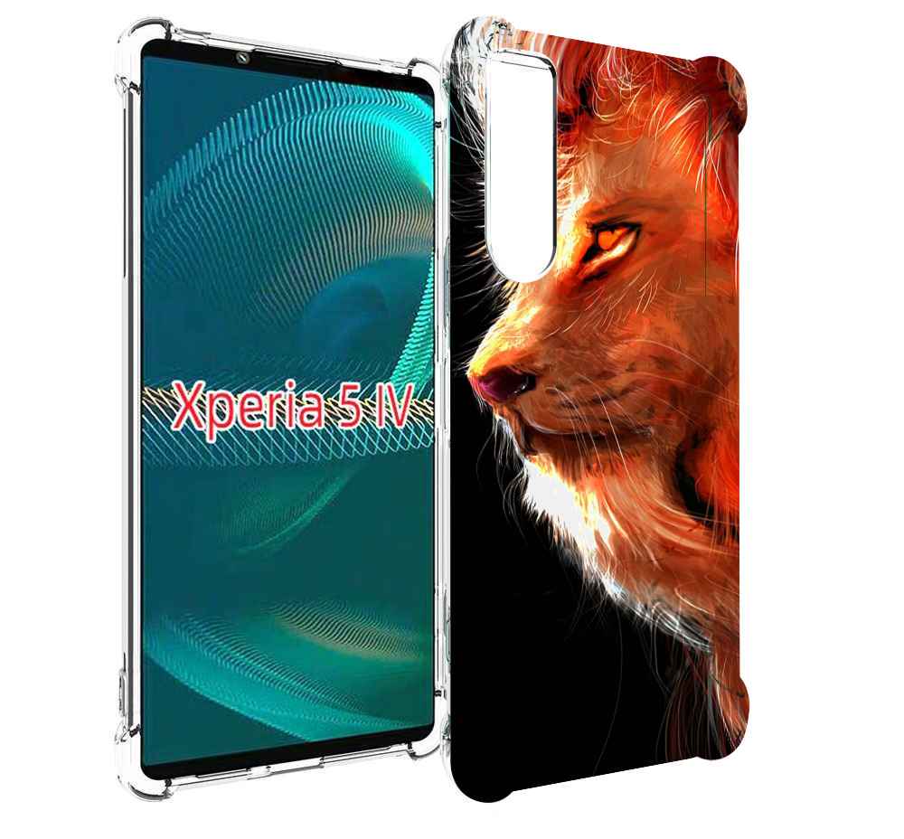 

Чехол MyPads Арт-рисунок-льва мужской для Sony Xperia 5 IV (5-4), Прозрачный, Tocco