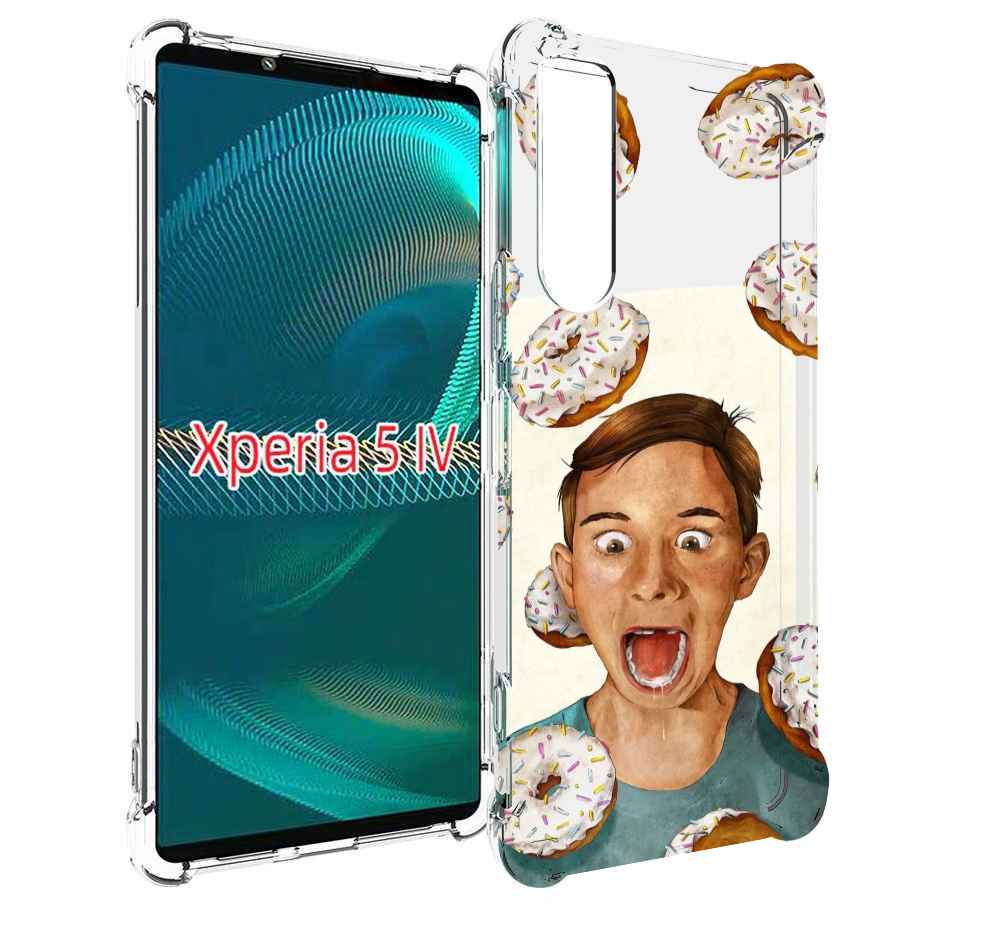 

Чехол MyPads Бешенные-пончики для Sony Xperia 5 IV (5-4), Прозрачный, Tocco