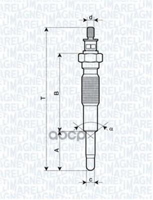 Свеча накала MAGNETIMARELLI 062900063304