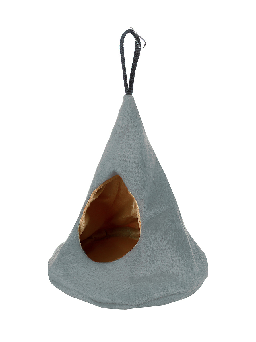 Домик для мелких грызунов Монморанси Юрта, цвет: серый, 16х14 см.