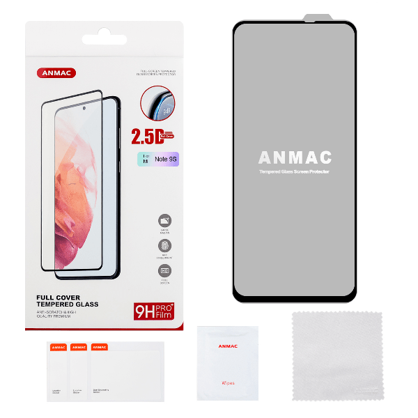 Защитное стекло ANMAC для Xiaomi Note 9S/Note 9 Pro Full Cover Арт.1137362