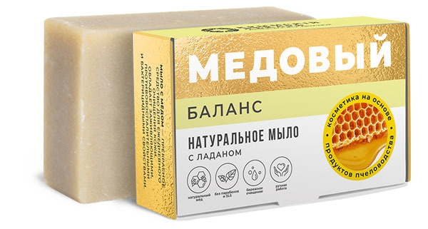 

Мыло медовое Баланс c ладаном, 100г