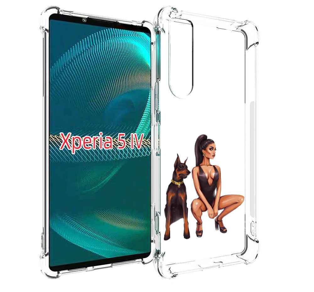 Чехол MyPads Борзая-девушка для Sony Xperia 5 IV (5-4)