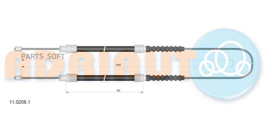 

Ad11.0208.1_=Pe71333=15.2201=1171.8 [4745g3] Трос Ручника Peugeot Boxer, Fiat Ducato All 9