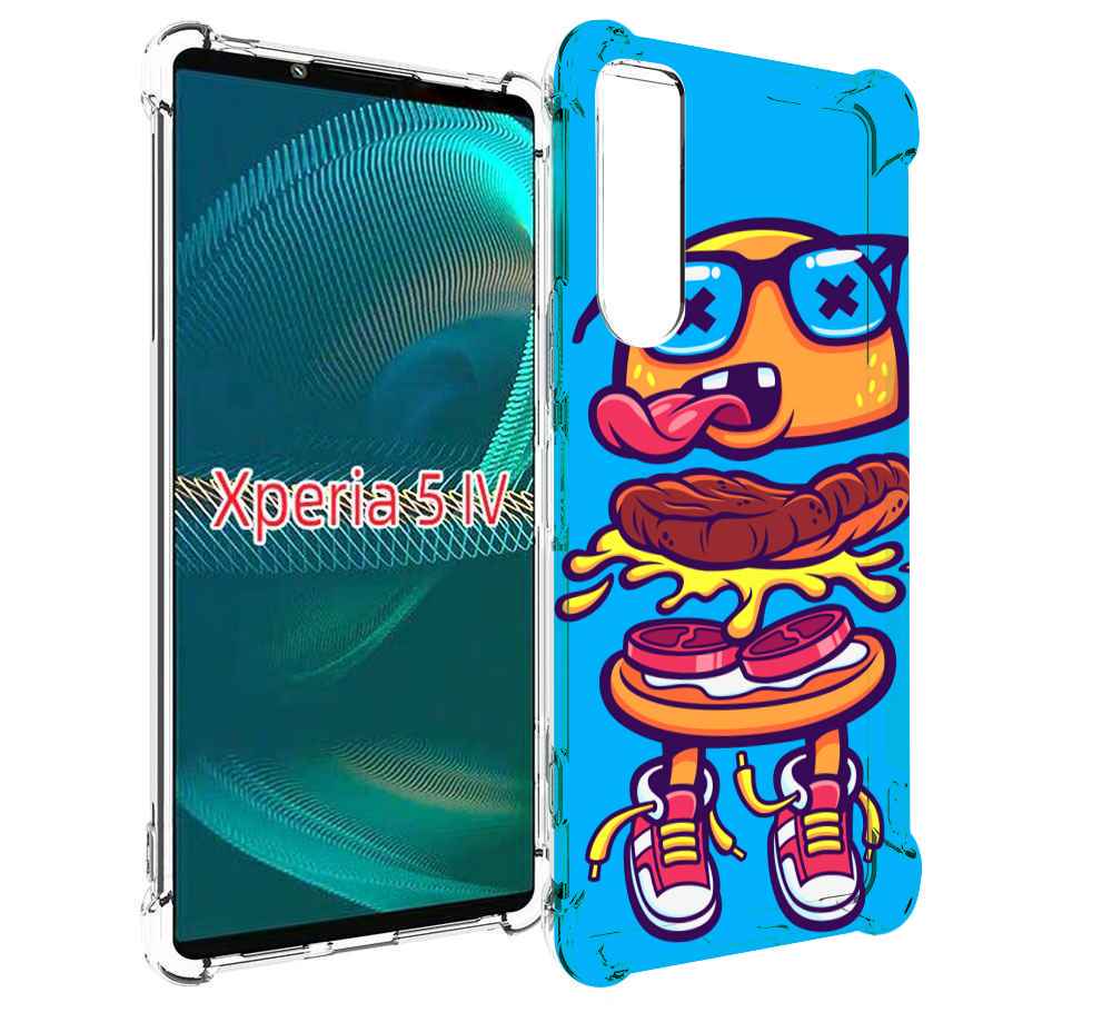 

Чехол MyPads Бургер с очками для Sony Xperia 5 IV (5-4), Прозрачный, Tocco