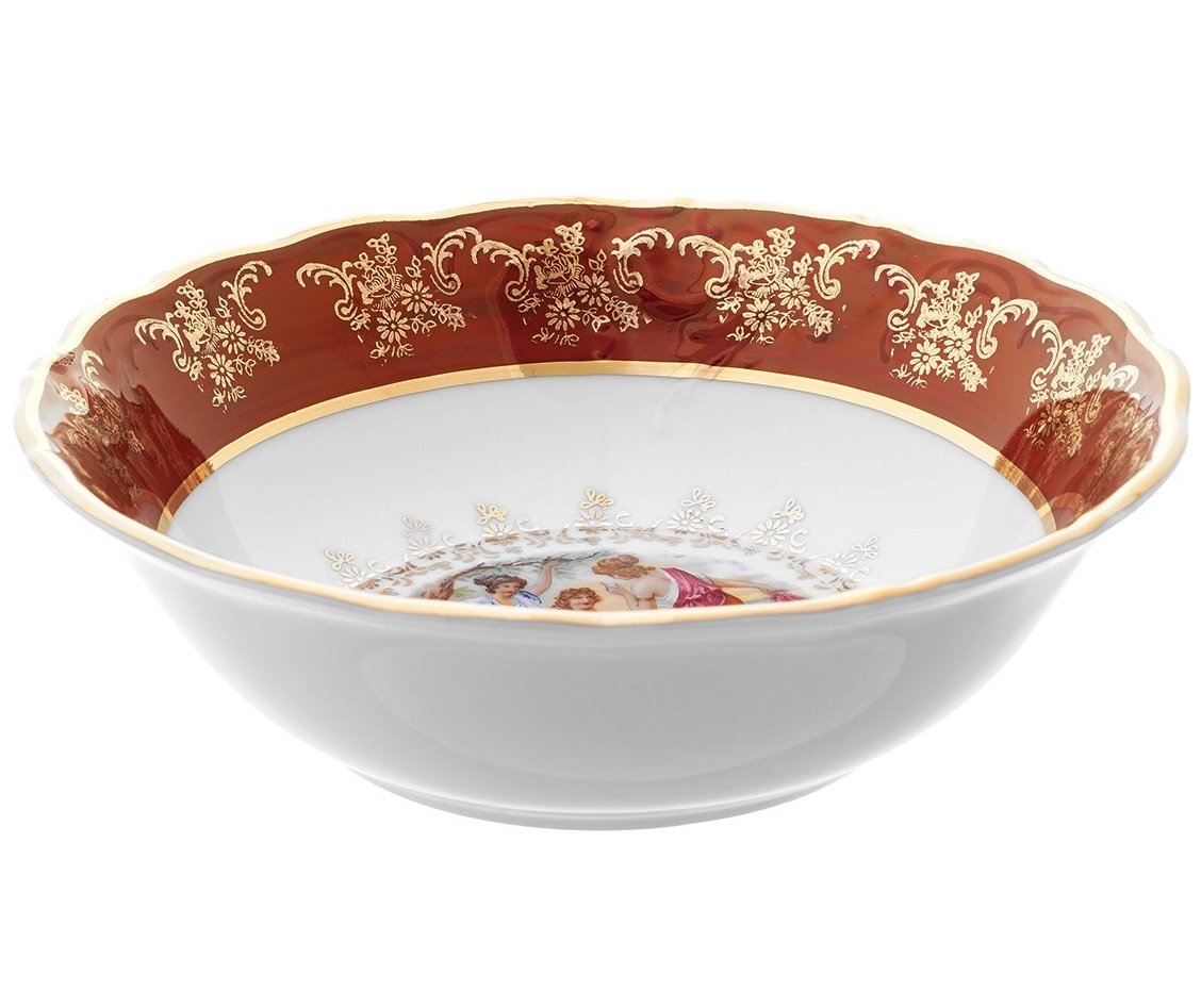 

Набор салатников Carlsbad Фредерика Мадонна Красная 19 см 6 шт, Красный, 55705-02