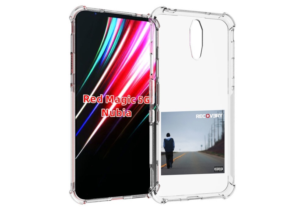 

Чехол MyPads Eminem RECOVERY для ZTE Nubia Red Magic 1 5G, Прозрачный, Tocco