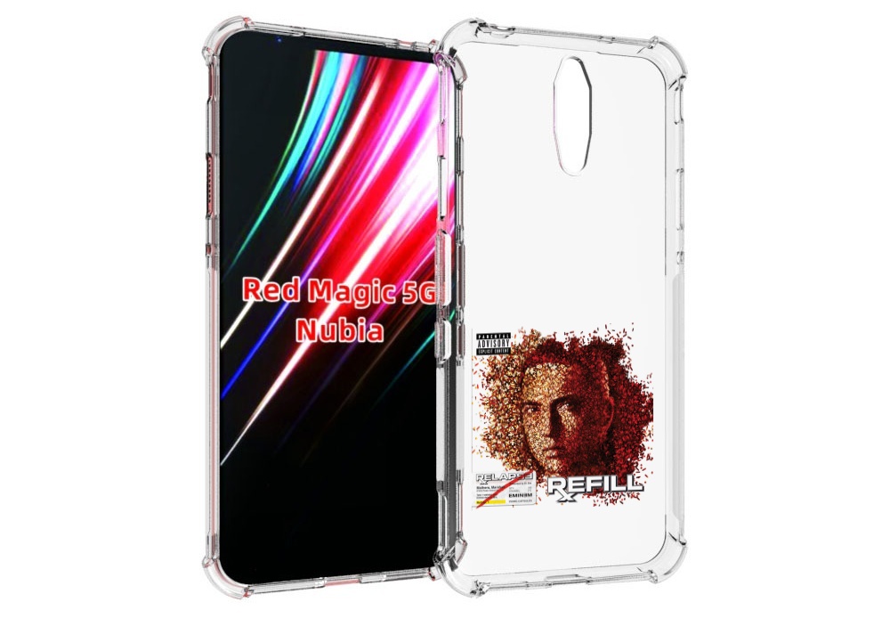 

Чехол MyPads Eminem RELAPSE, REFILL для ZTE Nubia Red Magic 1 5G, Прозрачный, Tocco