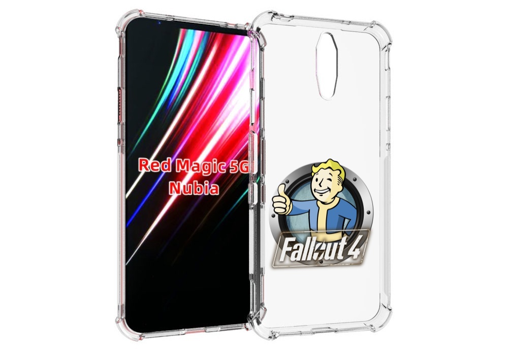 

Чехол MyPads Fallout-4 для ZTE Nubia Red Magic 1 5G, Прозрачный, Tocco